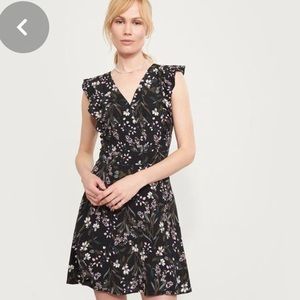 Dynamite V neck Ruffle Flare dress NWT